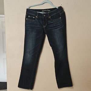 American Eagle Outfitters Women's Deep Indigo Boot Cut Jeans